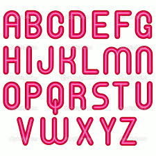 The most beautiful and pretty fonts from our catalog, perfect for any occasion or event. Pink Glossy Bubble Alphabet Font Bubble Alphabet Bubble Letter Fonts Fonts Alphabet