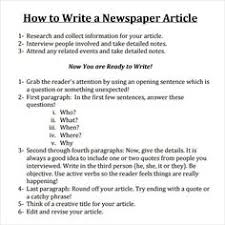 Typically, these essays will answer one of the five ws: 25 Best Newspaper Article Format Ideas Newspaper Article Format Journalism Classes Newspaper Article