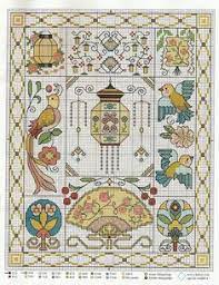 This is an instant download pdf cross stitch pattern. 23 Cross Stitch Chinese Fan Ideas Cross Stitch Stitch Cross Stitch Patterns