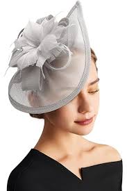 Amazon.com: DRESHOW Sombreros de tocado para mujer, sombrero de fiesta de  té, sombrero vintage para píldoras, diadema para cóctel, 1 pieza flor de  pluma: beige : Ropa, Zapatos y Joyería