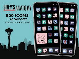 Ios 14 Icons Grey S Anatomy Includes 520 Iphone App Icons In Different Scrub Colors And Grey S Anatomy Widgets Ios14 Home Screen Iphone Apps App Icon Iphone Wallpaper App
