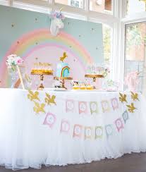 Floral Rainbow Glam Unicorn Birthday Party Kara S Party Ideas Unicorn Theme Party Rainbow Unicorn Party Unicorn Birthday Parties