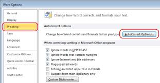 Word 2010 Proofing And Autocorrect Button How To Turn Off Auto Numbering In Ms Word 2010 Words Microsoft Word 2010 Microsoft Word 2016