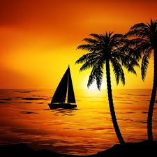 900pixels x 612pixels size : Pemandangan Matahari Terbenam Di Pantai Dengan Bot Sunset Landscape Night Landscape Dreamy Landscapes