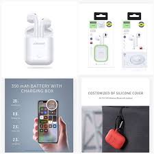 Joyroom Jr T03 Wireless Bluetooth Headset Airpods With Wireless Charging Support Wireless Bluetooth Bluetooth Headset Wireless