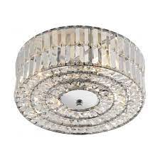 Some crystal lighting features are associated with being only. Darilight D5250err Erroll 4 Light Modern Crystal Ceiling Light Semi Flush Polished Chrome Finish Ceiling Lights From Ocean Lighting Uk