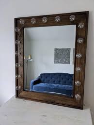 Light Up Vanity Mirror Dark Wood Beauty Makeup Room Hollywood Etsy In 2021 Light Up Vanity Rustic Vanity Makeup Vanity Mirror With Lights