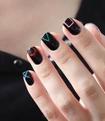 Use the same method and create the black stripe at the tip of your nail. Black Nail Art Ideas Chic Designs For Autumn And Winter
