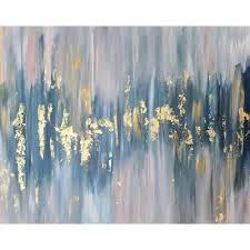 If you paint your canvas, check that it has dried fully before moving on to other steps. Abstract Art With Gold Leaf Painting Ideas Gifts We Love Art