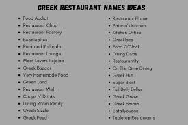 If you want to design a kitchen, make sure to keep some ideas in mind which you need to apply while designing the. 450 Greek Restaurant Names And Suggestions