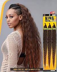 Bobbi Boss Pre Stretched Braiding Hair 3x Wet Wavy 28 Hairsofly Shop Wet And Wavy Hair Braided Hairstyles Wavy Hair With Braid