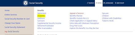 Information Requested On The Online Disability Benefit