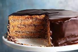 Hazelnut And Coffee Dacquoise With Chocolate Glaze Recipe Chocolate Glaze Recipes Desserts Dacquoise