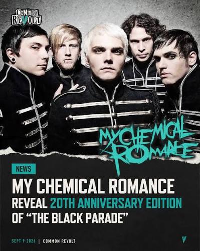 My Chemical Romance have revealed a 20th anniversary edition of “The Black Parade.” It will feature new art from James Jean, who created the original album artwork. Additionally, the band says that “