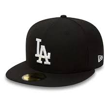 La Dodgers Essential Black 59fifty New Era Cap Co Hats For Men Dodger Hats La Dodgers Hat