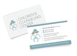 A business card needs to be unique and distinctive. Children S Counseling Center Business Cards On Behance