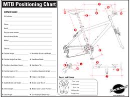 Mtb Positioning Chart Park Tool