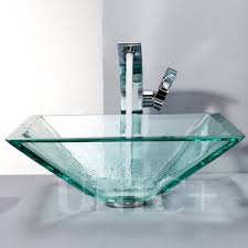 square shape clear tempered glass