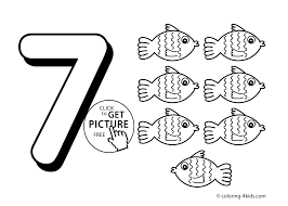 Keep a cat and pumpkin company on a magical night. 7 Numbers Coloring Pages For Kids Printable Free Digits Coloring Books Coloing 4kids Com