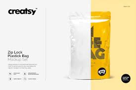 Zip Lock Plastic Bag Mockup Set Bag Mockup Mockup Branding Mockups