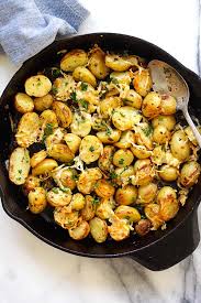 While potatoes are cooking, in small bowl, combine sour cream, lime zest and lime juice; Italian Roasted Potatoes Rasa Malaysia