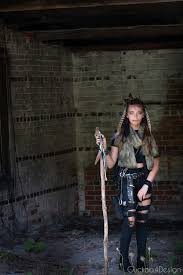 Spray temporary dye for a funky gang member hairdo or tease it to look unkempt. Diy Post Apocalyptic Costume For Girls Cuckoo4design