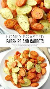 Honey Roasted Parsnips And Carrots The Toasty Kitchen Carrots Parsnips Honeyroasted Honeyroastedc Honey Roasted Parsnips Parsnip Recipes Roasted Parsnips