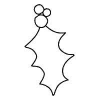 Holly Leaf Template Leaf Template Leaf Coloring Page Large Paper Flower Template