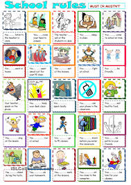 Must And Mustn T English Classroom Classroom Rules Classroom Language