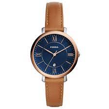 fossil fes4274 bayan kol saati saat ve saat fossil leather watch brown leather strap watch fossil watches women