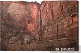 Relaxing on the terraced swimming hole in the greater zion national park area known as toquerville falls, laverkin creek, utah, august 10, 2014 | photo by drew allred, st. Leinwandbild Sinawava Wasserfall Red Rock Wall Zion Canyon National Park Utah Pixers Wir Leben Um Zu Verandern