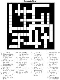 Print these crosswords for yourself or for use by your school, church, or other organization. Baseball Crossword Puzzle Baseball Firsts Printable Crossword Puzzle