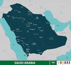 Map Of Saudi Arabia Saudi Arabia Map Map Vector