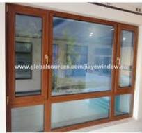 Wooden Color Aluminum Sliding Window