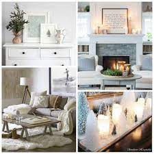 Clean Cozy Neutral Winter Decorating Ideas The Happy Housie Winter Living Room Cozy Christmas Living Room Decor Cozy Christmas Living Room