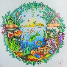 Johanna Basford Picture By Rabb Wu Maped Macro Raffine And Faber Castell Colouring Gallery Akvaryum Ve Seramik