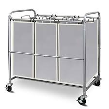 3.3 out of 5 stars with 4 ratings. Simple Trending 3 Bag Laundry Hamper Sorter Cart With Heavy Duty Rolling Wheels And Removable Bags Chrome Buy Online In Dominica At Dominica Desertcart Com Productid 150793882