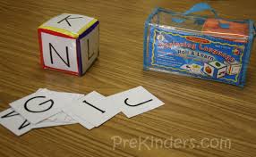 Roll the dice and have children find that letter . Alphabet Dice Games Prekinders