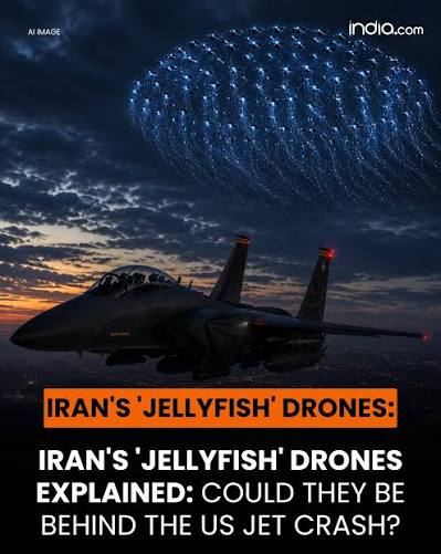 India.com - Iran's mysterious “jellyfish” drone swarm has sparked global attention after a US F-15 pilot reported seeing interconnected drones moving in a jellyfish-like formation before his aircraft was shot down over