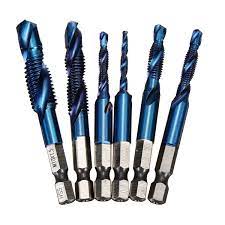 Check spelling or type a new query. 6pcs M3 M10 Metric Thread Titanium Coated Drill Bit Tap Bits 1 4 Hex Shank Tool Power Tool Air Tool Accessories Com Drill Bits