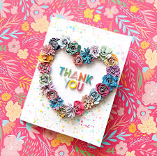 Stuck on what to write in a thank you card? Thank You Paper Flower Card Paige Taylor Evans