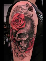 Pink roses & skull sleeve tattoo. 180 Skull Tattoos For Girls 2021 Meaningful Designs With Cross Bones And Sleeve Ideas