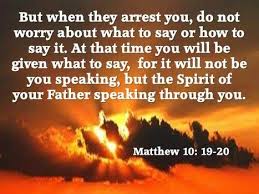Matthew 10 19 20 You Are The Father Matthew 10 Matthews