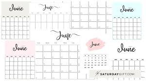 Download or customize these free printable monthly calendar templates for the year 2021 with us holidays. Cute Free Printable June 2021 Calendar Saturdaygift