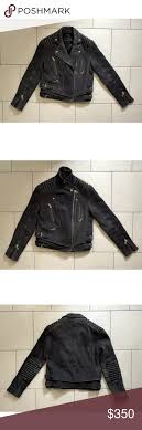 The Kooples Leather Biker Jacket Lambskin Coat Xs Blue Leather Jacket Fashion Lambskin Coat