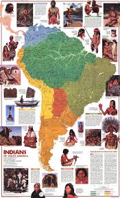 Indians Of South America Vivid Maps South America Map America Map America Map Art