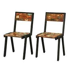 See more ideas about dining chairs, wooden dining chairs, dining. Painted Bricks Reclaimed Wood Iron Kitchen Dining Chair Set Of 2