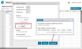 1 using crunchit ( or statcrunch ( 1. Hypothesis Tests And Confidence Intervals For A Mean With Summary Data