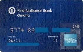First national bank of omaha is my bank (i live in omaha). Bank Card American Express First National Bank Of Omaha First National Bank Of Omaha United States Of America Col Us Ae 0237