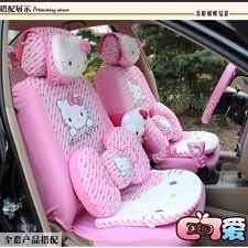 29 Pcs Cute Pink Hello Kitty Car Accessories Car Seat Covers Set For Gift Women Hello Kitty Car Accessories Hello Kitty Car Pink Hello Kitty